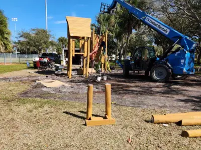 Playground construction